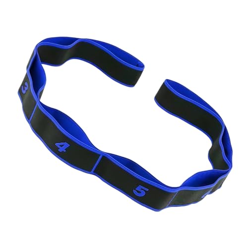 UncleS Elastic Tension Band Exercise Pull Rope Stretch Rope 8 Segment Pilates Stretching Band Female Resistance Training Equipment Fitness Exercise Resistance With Number - color: Blue