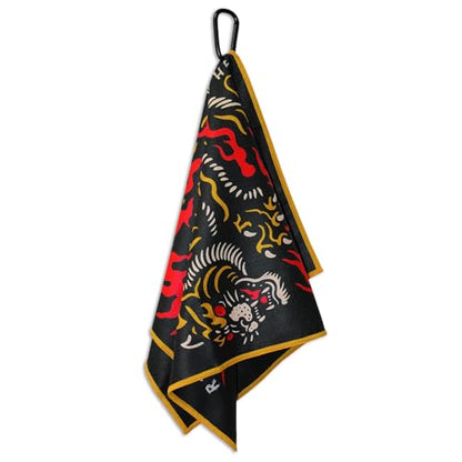 RokFit Gym & Golf Towel – Multi-Use, Quick-Dry, Durable Utility Towel with Bold Graphic and Carabiner Clip (Remember Why You Started) - color: Remember Why You Started