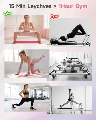 Home Pilates Workout Kit for Women with Guide Video, 12" Pilates Ring and Ball Set, Resistance Bands, Ankle Weight Accessories Workout Essentials Starter Kit for Beginners 28-Day Challenge