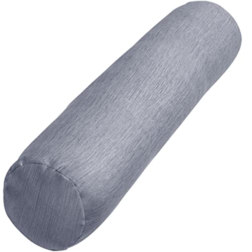 1 MIDDLE ONE Body Pillow, Bolster Pillow with Cooling Cover, Long Round Roll Cylinder Pillow for Bed, 35" x 7.87", Grey - color: Cooling Grey, size: 35 inch