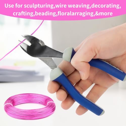 18 Gauge Aluminum Craft Wire, 164FT 1mm Bendable Metal Wire for Jewelry Making, Wreath Making, Beading(Hot Pink) - color: Hot Pink