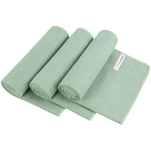 SUNLAND Microfiber Workout Gym Sweat Towels for Men | Fast Drying, Fitness Sports Towel, For Women, Lightweight Multi-Purpose, Hot Yoga Towel - color: Light Green, size: 16x32inch