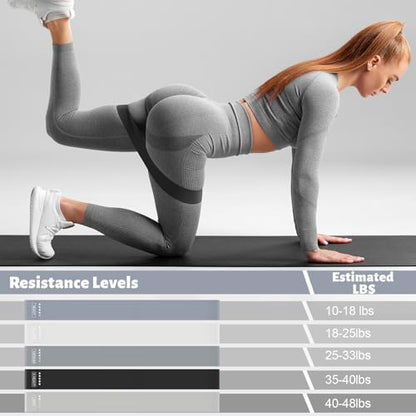 RoundFunny Pilates Ring Circle Set 18 Pcs Exercise Equipment Accessories for Women Workouts Pilates Ball Stretching Strap Magic Circle Yoga Ring Gym Back Bag Resistance Band Anti Slip Socks - color: Grey