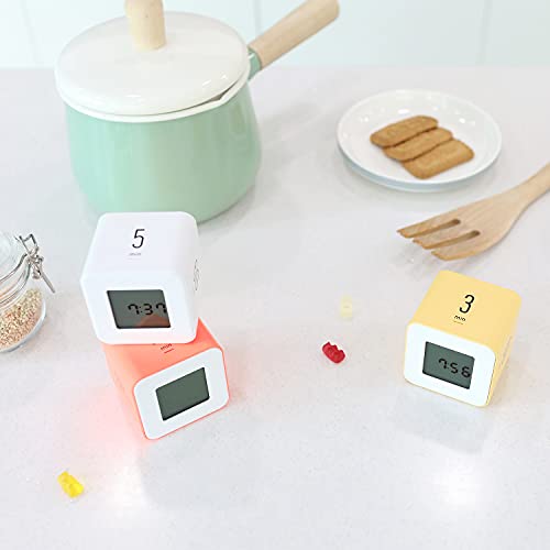 mooas Multi Clock Time Cube Timer, Alarm, Backlight, Productivity (Mint) - color: Mint
