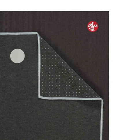 Manduka Yogitoes Hot Yoga Mat Towel - 71" | Moisture Activated Grip | Patented Silicone Nubs | Highly Absorbent, Durable & Easy Care | Made from Recycled Materials | 71 x 24 Inches | Grey - color: Grey, size: 71" x 24"