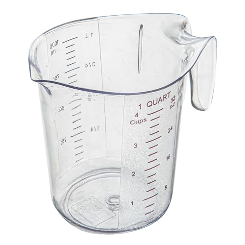 Restaurantware 1 qt Clear Plastic (Cups) Measuring Cup - size: 6.50" × 4.75" × 6.00"
