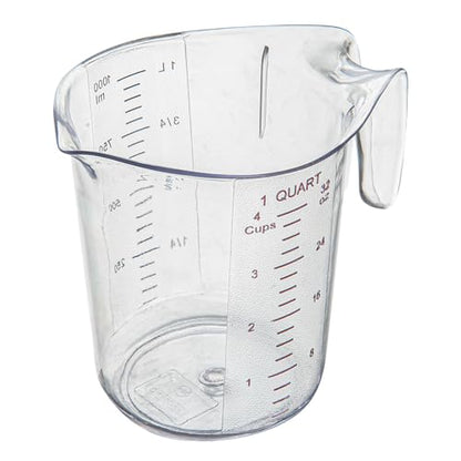 Restaurantware 1 qt Clear Plastic (Cups) Measuring Cup - size: 6.50" × 4.75" × 6.00"