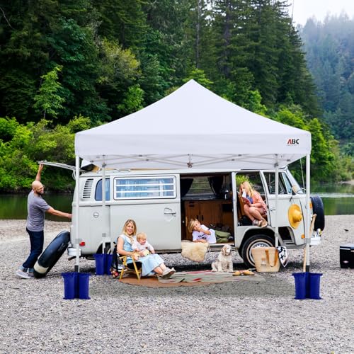 ABCCANOPY Canopy Weights 120 LBS Gazebo Tent Sand Bags,4-Pack Blue (Without Sand) - color: Blue, size: 120 LBS