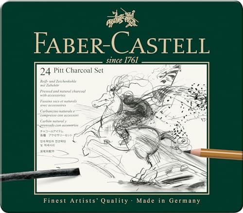 Faber-Castel 24 Piece Pitt Charcoal Set