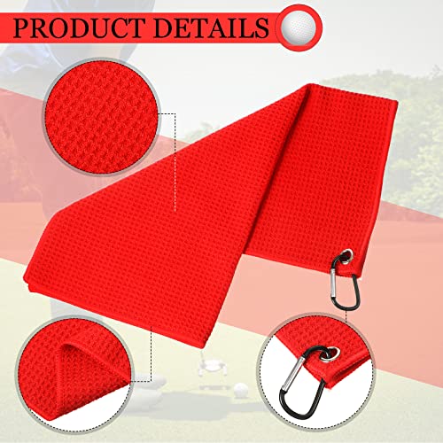 Remagr 4 Pack Golf Towel Microfiber - color: Blue, Navy, Gray, Red