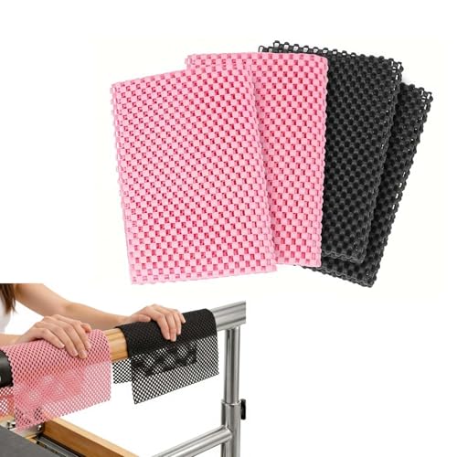 Pilates Reformer Mat, Workout Mat, Black Yoga Mat, Workout Mats for Home Gym, 2-Pack Non-Slip & Hand Grip Floor Fitness Pads - size: 11.8*7.8*0.15