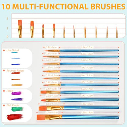S & E TEACHER'S EDITION 330 Pcs Paint Brush Set (Pack of 2) - size: 330 Pcs Pack (Pack of 2)