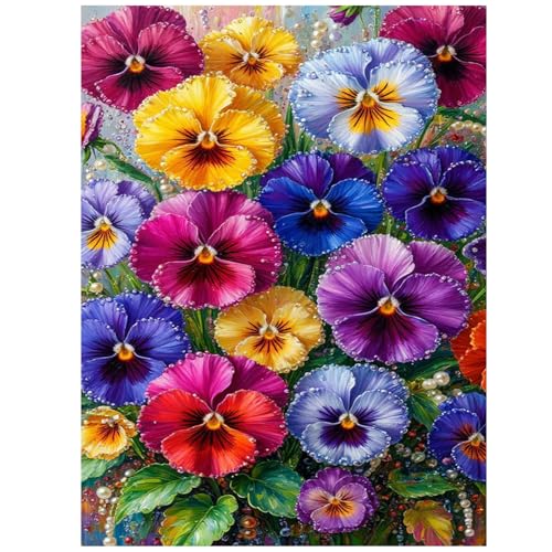 Flowers Diamond Art Kits for Adults, Diamond Painting Kits 12x16 Inch | Diamond Painting Kits for Adults Beginners, Gem Art, 5D Full Drill, DIY Arts and Crafts for Gift Home or Decor - color: Phalaenopsis Orchid