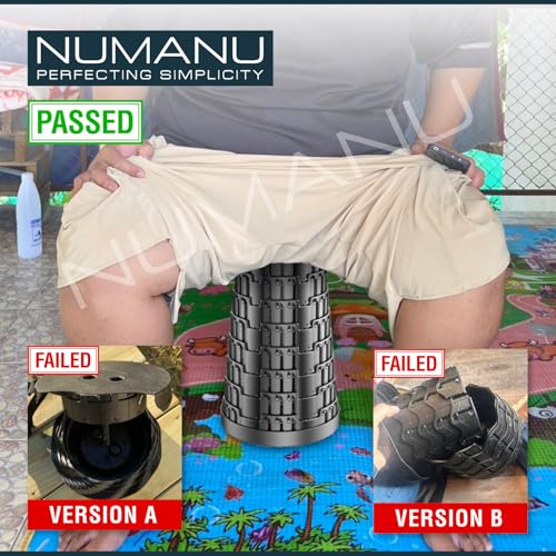 NUMANU Collapsible Stool for Adults, Folding Seat, 620 lbs, Hard Seat - size: 1x Hard Seat