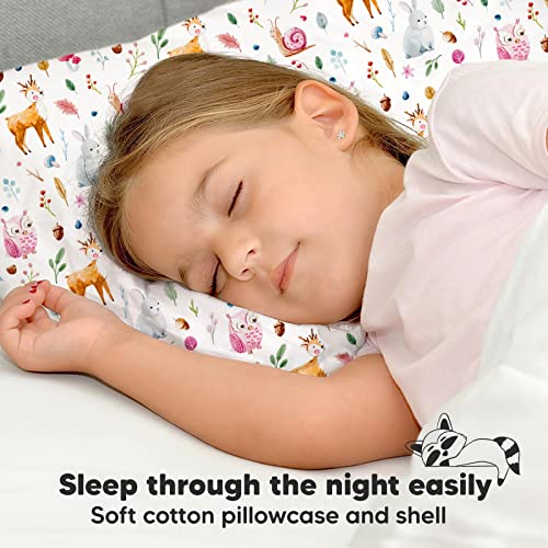 Toddler Pillow with Pillowcase, 13x18 My Little Dreamy Pillow (Forestland) - color: Forestland
