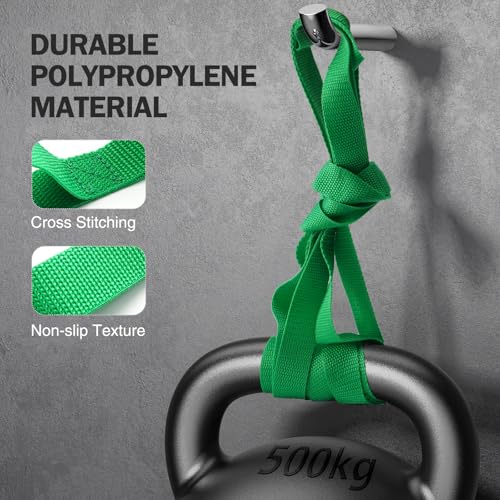 Stretching Strap Yoga Straps for Physical Therapy, 10 Loops Non-Elastic Stretch Band for Pilates, Flexibility, Exercise and Gymnastics