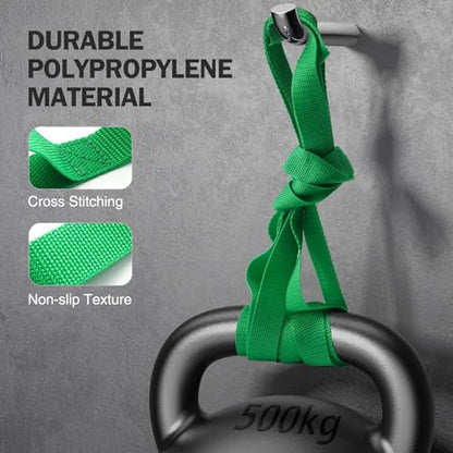 Stretching Strap Yoga Straps for Physical Therapy, 10 Loops Non-Elastic Stretch Band for Pilates, Flexibility, Exercise and Gymnastics