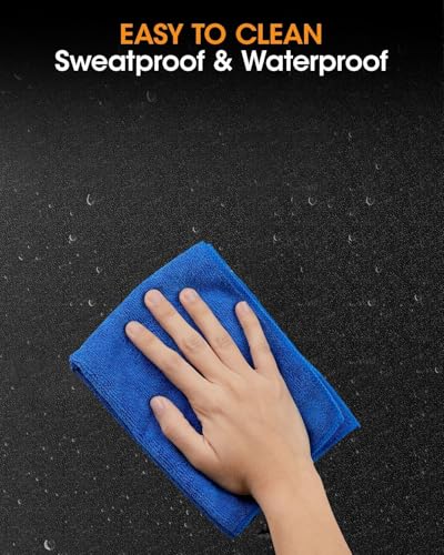 Treadmill Mat for Carpet & Hardwood Floors, 79''x39'', Under Equipment Mat | Non-Slip, Waterproof, Noise & Shock Absorbing: For treadmills, walking pads and exercise bikes on carpet or hardwood - size: 79"L x 39"W x 0.16"Th