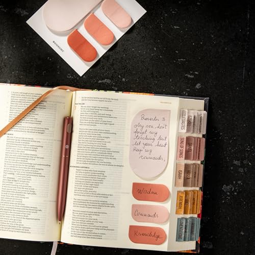 DiverseBee Pastel Sticky Notes Set, Cute Sticky Notes, Aesthetic Self-Stick Note Pads, Sticky Tabs, Page Flags, Planner Accessories, Journaling Office School Bible Study Supplies (Petals) - color: Petals