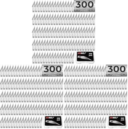 DIYSELF 300 PCS Exacto Knife Blades 11, High Carbon Steel Exacto Blades, Craft Knife Blade, #11 Exacto Knife Refill Blade with Storage Case for Scrapbooking, Stencil (Pack of 3) - size: 300pack #11 Blades (Pack of 3)