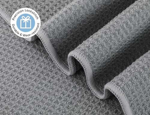 Microfiber Gym Towels 3 Pack, Quick-Drying Yoga Towels for Sport, Workout Equipment, Home and Gym, 16 Inches x 27.5 Inches - color: Grey