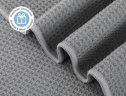 Microfiber Gym Towels 3 Pack, Quick-Drying Yoga Towels for Sport, Workout Equipment, Home and Gym, 16 Inches x 27.5 Inches - color: Grey