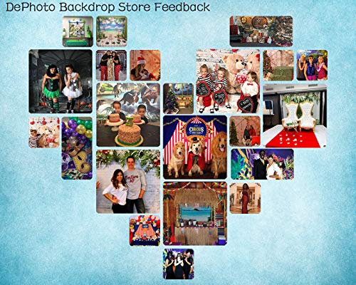 5X7FT Retro Blue Art Portrait Backdrop Seamless Vinyl Photography Photo Background Studio Prop PGT525A