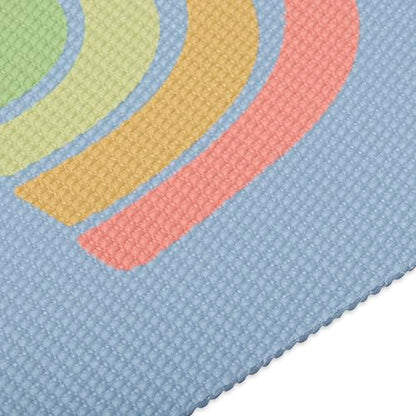 Gaiam Kids Printed Yoga Mat, Non-Toxic, Fun Design, 3mm - color: Rainbow Stars