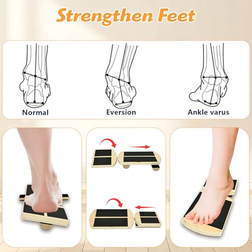Primst Ankle Balance Board – Non-Slip Single Leg Balance Trainer for Foot Strength & Stability, Rehab, Sprain Recovery, Plantar Fasciitis Relief with Instructions Included