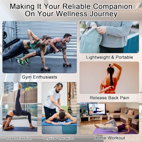 iGreely Premium Muscle Roller the Ultimate Massage Roller Stick 17 Inches Recommended By Physical Therapists Promotes Recovery Fast Relief for Cramps Soreness Tight Muscles-White