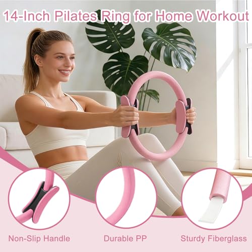 Pilates Kit for Women with Ring, Ball, Resistant Loops & Stretch Band