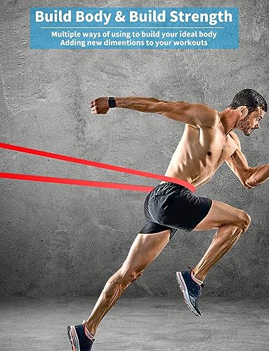 Pull Up Bands, Resistance Bands Set, Exercise Workout Bands for Men & Women, Ideal for Body Stretching, Physical Therapy and Muscle Training - color: Green&Black