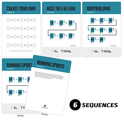NewMe Fitness Stretching Workout Cards - 50 Card Exercise Deck - style: Stretching