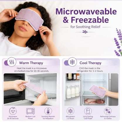 Lavender Weighted Eye Pillow with Washable Linen Cover