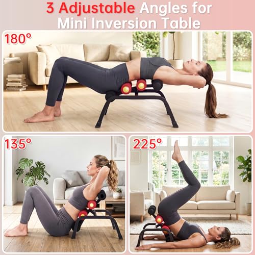 Mini Inversion Table, Spinal Decompression Table Rollers