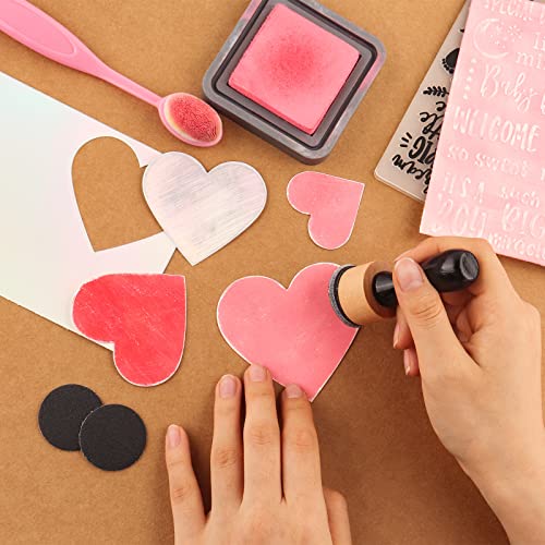 64Pcs/Set Ink Paints Blending Tool Mini Sanding Disks Round Foam Refills for Scrapbooking to Work on cardstock, Control of Ink Placement, Ink Blending Tool with Spare Pads for Rubber Stamping - size: 64Pcs/Set