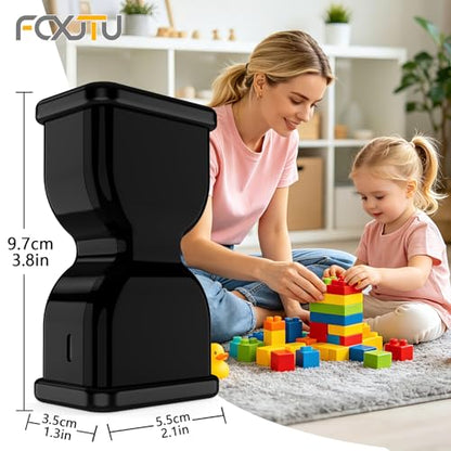 Digital Hourglass Timer for Productivity, Visual Countdown with Flight Flow - color: Black