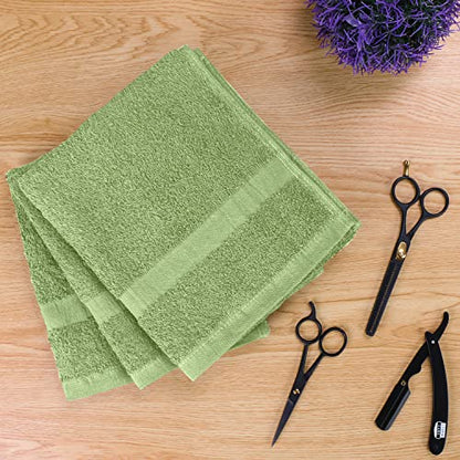 Utopia Towels Salon Towels, Pack of 24, 16x27 in, 100% Cotton, Sage Green - color: Sage Green, size: 24 Pack