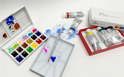 PWC ShinHan Extra Fine Watercolor Paint 7.5ml Tubes 6 Color Set - EARTH