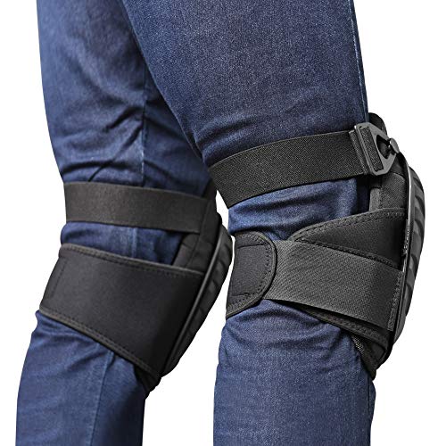 CE' CERDR Professional Knee Pads for Work - Heavy Duty Foam Padding Kneepads for Construction, Gardening, Flooring with Comfortable Gel Cushion to Save Your Knees (Knee High) - style: Knee High