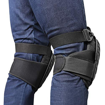 CE' CERDR Professional Knee Pads for Work - Heavy Duty Foam Padding Kneepads for Construction, Gardening, Flooring with Comfortable Gel Cushion to Save Your Knees (Knee High) - style: Knee High