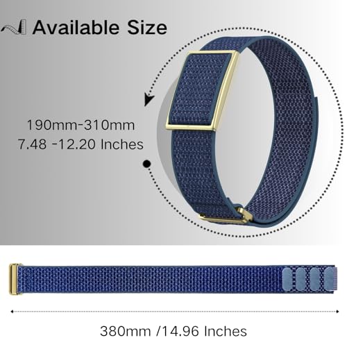 Bicep Bands Compatible for Polar Loop (2025) / Visible Armband 2.0 Straps - color: Blue
