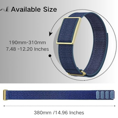 Bicep Bands Compatible for Polar Loop (2025) / Visible Armband 2.0 Straps - color: Blue