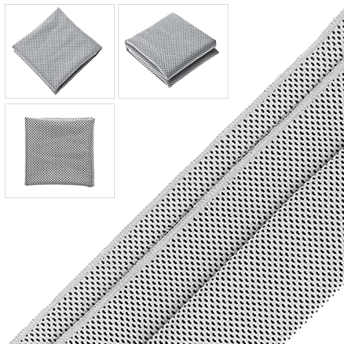 Cooling Towel (Pack of 20, 40"x12") with Pouches for Sports - color: 20grey