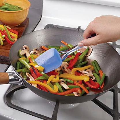 Wilton Easy Flex Silicone Spatula Set, Frosting, 3-Piece | Heat-Resistant Silicone Spatulas for Mixing, Folding, Scraping & Frosting, Flexible Head Gets Every Last Drop from Bowls
