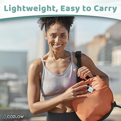 Muscle Roller Stick - Black Green - Hand Held Body Massager with 9 Rollers & Non-Slip Handles - Deep Tissue Massage & Maximum Muscle Recovery - Leg, Back, Arm, Thigh, Butt Sculpting Tool - by Cozlow - color: Black, Green