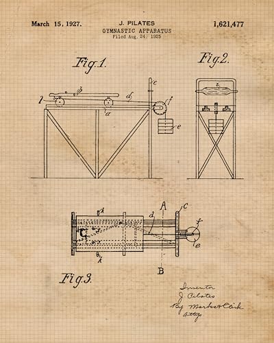 STARS BY NATURE Classic Pilates Machines Patent Prints - color: Beige