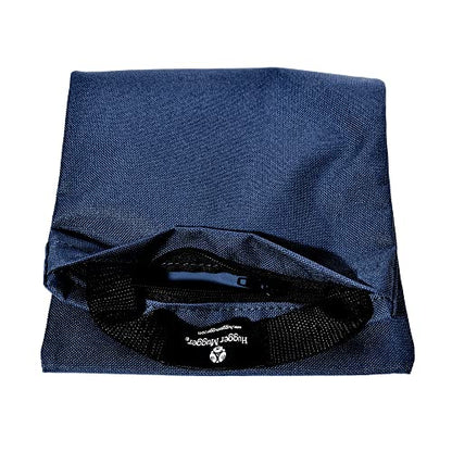 Hugger Mugger Unfilled 10lb Yoga Sandbag - Adds Weight to Your Poses, Zipper Cover, Sturdy Handle, Durable Material, Not Filled with Sand - color: Navy