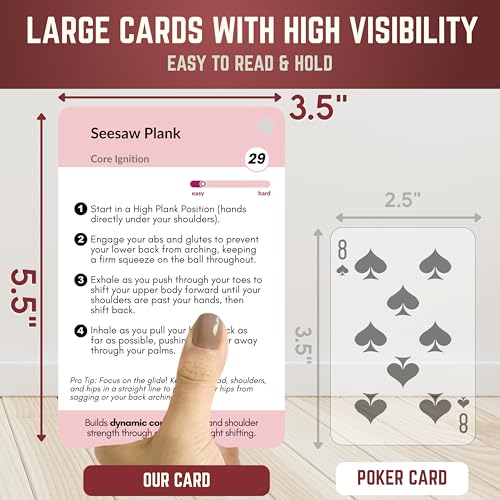 Mini Pilates Ball Workout Cards - 71 Exercises, Video Guide & 12-Week Plan