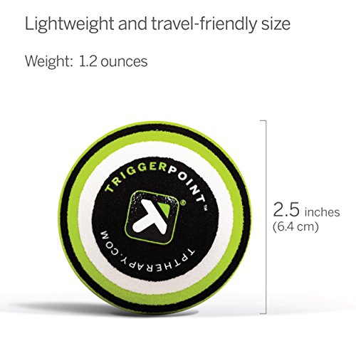 TriggerPoint Grid Original Foam Roller Black 13" + MB1 Massage Ball for Healthy Body Muscle Massage